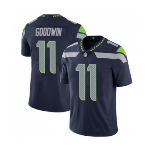 Men's Seattle Seahawks #11 Marquise Goodwin Navy Vapor Untouchable Limited Stitched Jersey