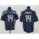 Men's Seattle Seahawks #14 Sam Darnold Navy 2025 Vapor Limited Football Stitched Jersey