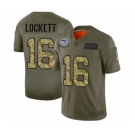 Men's Seattle Seahawks #16 Tyler Lockett 2019 Olive Camo Salute to Service Limited Jersey