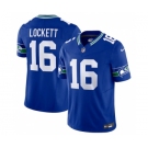 Men's Seattle Seahawks #16 Tyler Lockett Royal 2023 F.U.S.E. Vapor Limited Throwback Stitched Jersey
