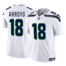 Men's Seattle Seahawks #18 Elijah Arroyo White 2025 Draft F.U.S.E. Vapor Limited Football Stitched Jersey