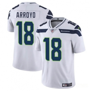 Men's Seattle Seahawks #18 Elijah Arroyo White 2025 Draft Vapor Limited Football Stitched Jersey