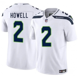 Men's Seattle Seahawks #2 Sam Howell White 2025 F.U.S.E. Vapor Limited Football Stitched Jersey