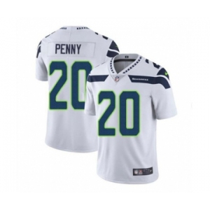 Men's Seattle Seahawks #20 Rashaad Penny White Vapor Untouchable Limited Stitched Jersey