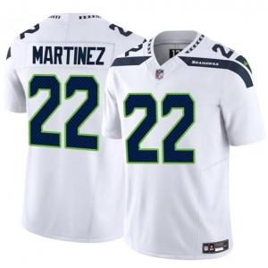Men's Seattle Seahawks #22 Damien Martinez White 2025 F.U.S.E. Vapor Untouchable Limited Football Stitched Jersey