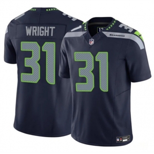 Men's Seattle Seahawks #31 Jacardia Wright Navy 2025 F.U.S.E. Vapor Untouchable Limited Football Stitched Jersey
