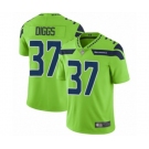 Men's Seattle Seahawks #37 Quandre Diggs Limited Green Rush Vapor Untouchable Football Jersey