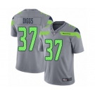Men's Seattle Seahawks #37 Quandre Diggs Limited Silver Inverted Legend Football Jersey