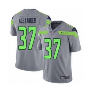 Men's Seattle Seahawks #37 Shaun Alexander Limited Silver Inverted Legend Football Jersey
