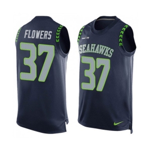 Men's Seattle Seahawks #37 Tre Flowers Limited Steel Blue Player Name & Number Tank Top Football Jersey