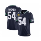 Men's Seattle Seahawks #54 Bobby Wagner 2023 F.U.S.E. With 4-Star C Patch Navy Limited Football Stitched Jersey
