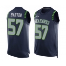 Men's Seattle Seahawks #57 Cody Barton Limited Steel Blue Player Name & Number Tank Top Football Jersey