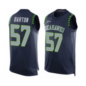 Men's Seattle Seahawks #57 Cody Barton Limited Steel Blue Player Name & Number Tank Top Football Jersey