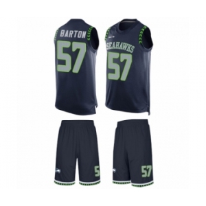Men's Seattle Seahawks #57 Cody Barton Limited Steel Blue Tank Top Suit Football Jersey