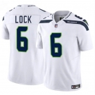 Men's Seattle Seahawks #6 Drew Lock White 2025 F.U.S.E. Vapor Limited Football Stitched Jersey