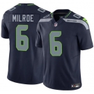 Men's Seattle Seahawks #6 Jalen Milroe Navy 2025 F.U.S.E. Vapor Limited Football Stitched Jersey