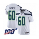 Men's Seattle Seahawks #60 Phil Haynes White Vapor Untouchable Limited Player 100th Season Football Jersey