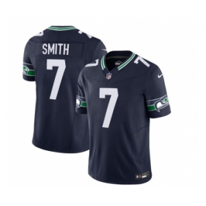 Men's Seattle Seahawks #7 Geno Smith 2023 F.U.S.E. Navy Limited Football Stitched Jersey