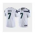 Men's Seattle Seahawks #7 Geno Smith White Vapor Untouchable Limited Stitched Jersey