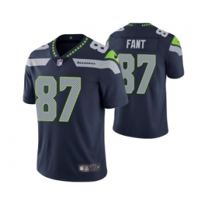 Men's Seattle Seahawks #87 Noah Fant Navy Vapor Untouchable Limited Stitched Jersey