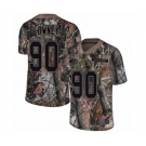 Men's Seattle Seahawks #90 Jadeveon Clowney Limited Camo Rush Realtree Football Jersey