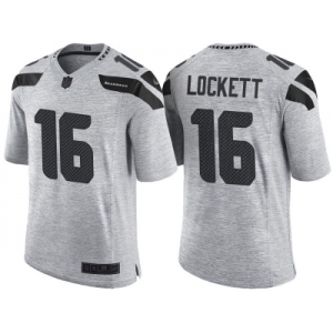 Nike Seattle Seahawks #16 Tyler Lockett 2016 Gridiron Gray II Men's NFL Limited Jersey