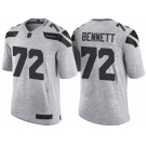 Nike Seattle Seahawks #72 Michael Bennett 2016 Gridiron Gray II Men's NFL Limited Jersey