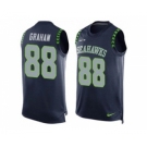 Nike Seattle Seahawks #88 Jimmy Graham Steel Blue Team Color Men's Stitched NFL Limited Tank Top Jersey