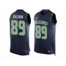 Nike Seattle Seahawks #89 Doug Baldwin Steel Blue Team Color Men's Stitched NFL Limited Tank Top Jersey