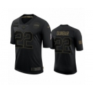 Seattle Seahawks #22 Quinton Dunbar Black 2020 Salute to Service Limited Jersey