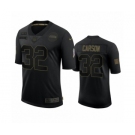 Seattle Seahawks #32 Chris Carson Black 2020 Salute to Service Limited Jersey