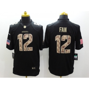 nike nfl jerseys seattle seahawks #12 fan Black[salute to service limited]