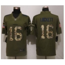 nike nfl jerseys seattle seahawks #16 lockett army green[nike Limited Salute To Service]