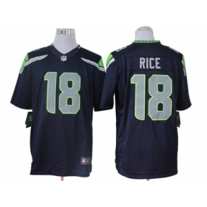 nike nfl jerseys seattle seahawks #18 sidney rice blue[[nike limited]