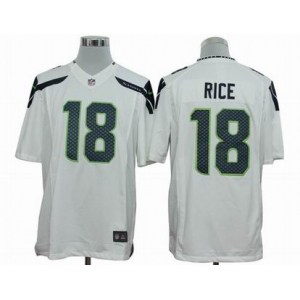 nike nfl jerseys seattle seahawks #18 sidney rice white[[nike limited]