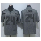 nike nfl jerseys seattle seahawks #24 marshawn lynch gray[nike Limited]
