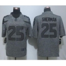 nike nfl jerseys seattle seahawks #25 sherman gray[nike Limited]