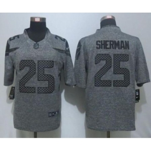 nike nfl jerseys seattle seahawks #25 sherman gray[nike Limited]