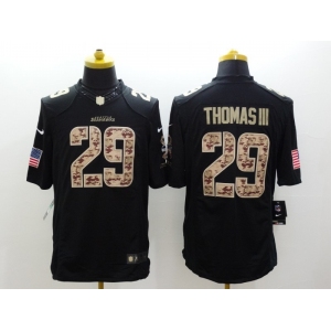 nike nfl jerseys seattle seahawks #29 thomas iii Black[salute to service limited]