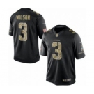 nike nfl jerseys seattle seahawks #3 wilson Black[salute to service limited]