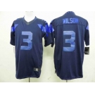 nike nfl jerseys seattle seahawks #3 wilson blue[drenched limited]
