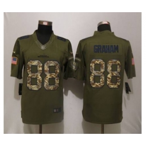 nike nfl jerseys seattle seahawks #88 graham army green[nike Limited Salute To Service]