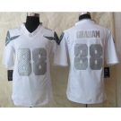 nike nfl jerseys seattle seahawks #88 graham white platinum[nike Limited]