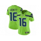 Women Nike Seattle Seahawks #16 Tyler Lockett Vapor Untouchable Limited Green NFL Jersey