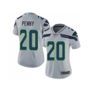 Women Nike Seattle Seahawks #20 Rashaad Penny Grey Alternate Stitched NFL Vapor Untouchable Limited Jersey