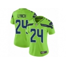 Women Nike Seattle Seahawks #24 Marshawn Lynch Vapor Untouchable Limited Green NFL Jersey