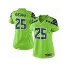 Women Nike Seattle Seahawks #25 Richard Sherman Limited Green Rush NFL Jerseys