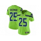 Women Nike Seattle Seahawks #25 Richard Sherman Vapor Untouchable Limited Green NFL Jersey