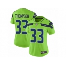 Women Nike Seattle Seahawks #33 Tedric Thompson Vapor Untouchable Limited Green NFL Jersey