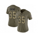 Women Nike Seattle Seahawks #35 DeShawn Shead Limited Olive Camo 2017 Salute to Service NFL Jersey